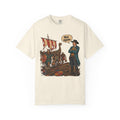 Not Again Viking Longship Landing T-shirt in Ivory, front view