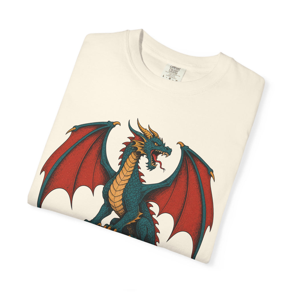 Dragon T-shirt in Ivory, folded view
