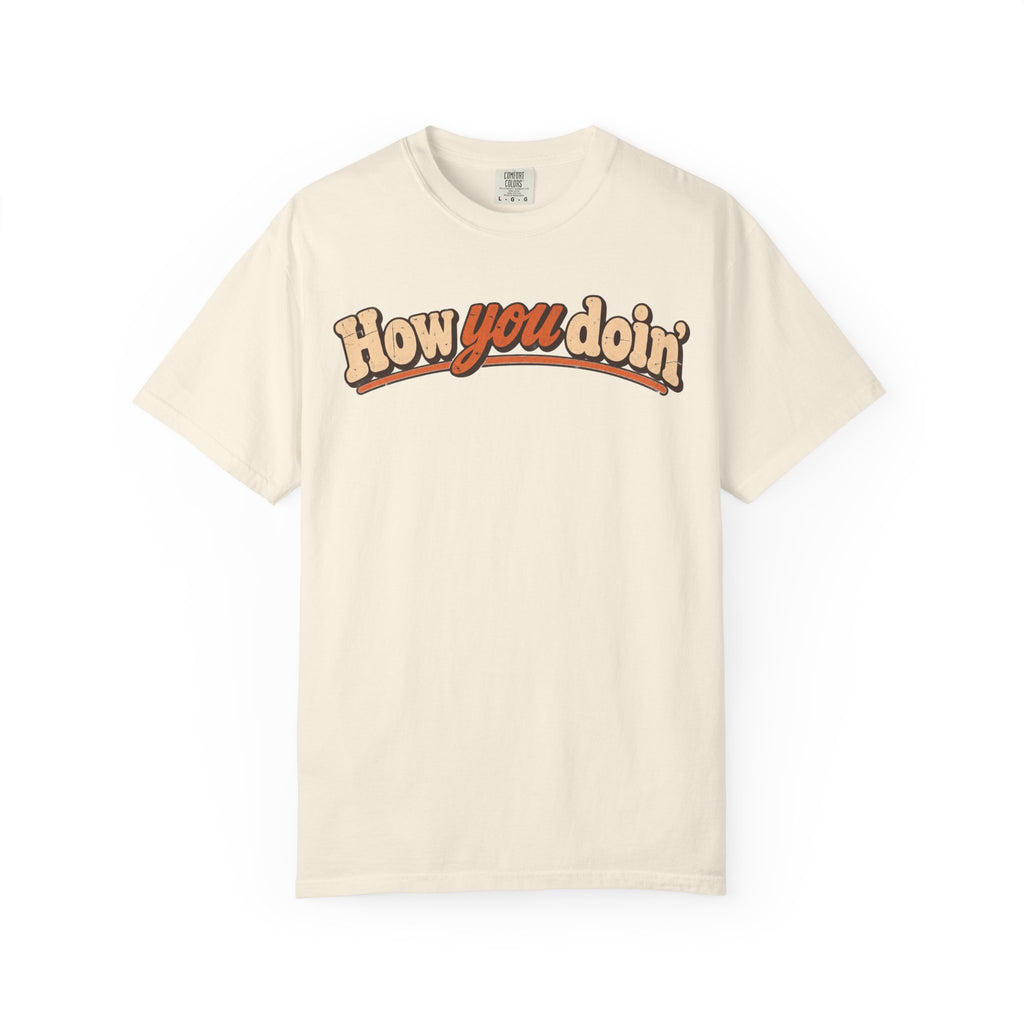 How You Doin T-shirt in Ivory, front view