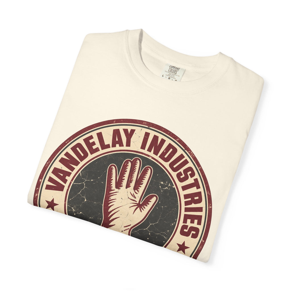 Vandelay Industries T-shirt in Ivory, folded view