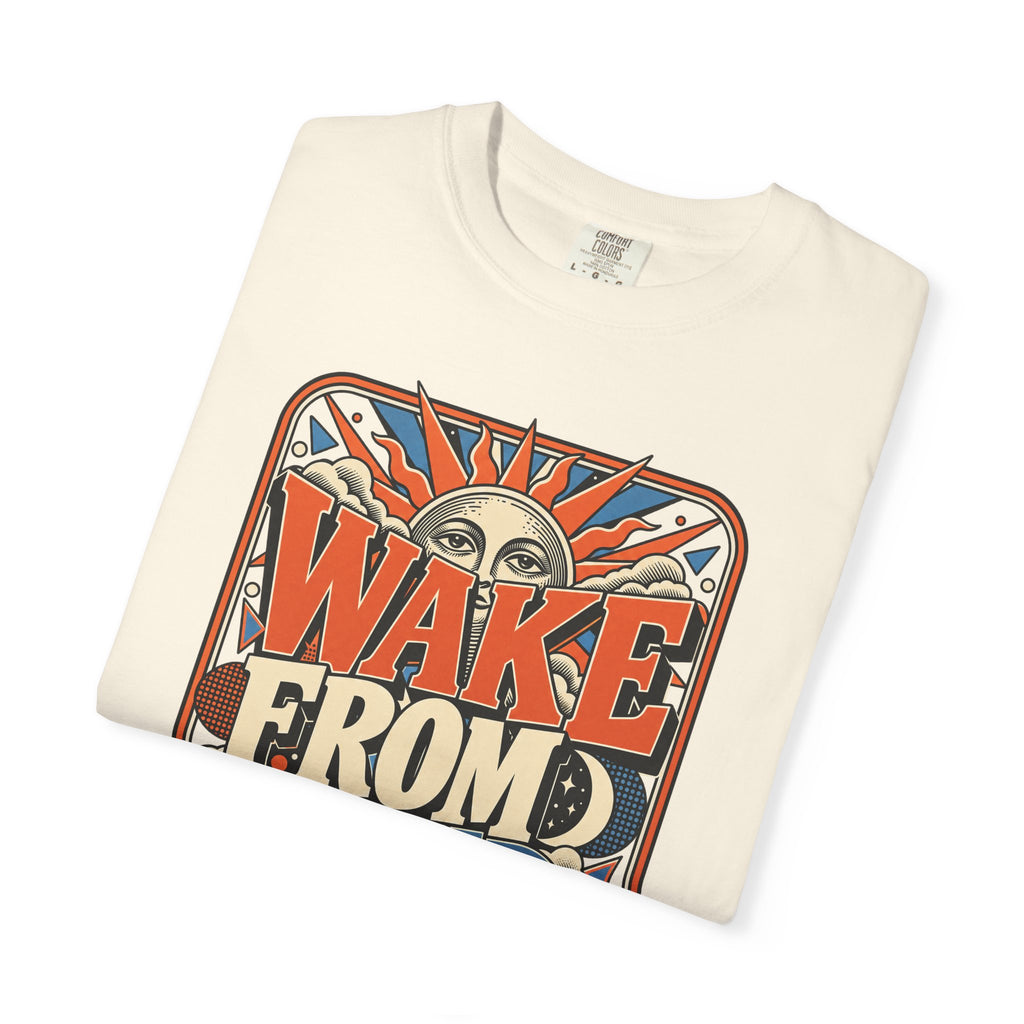 Wake From Your Sleep T-shirt in Ivory, folded view