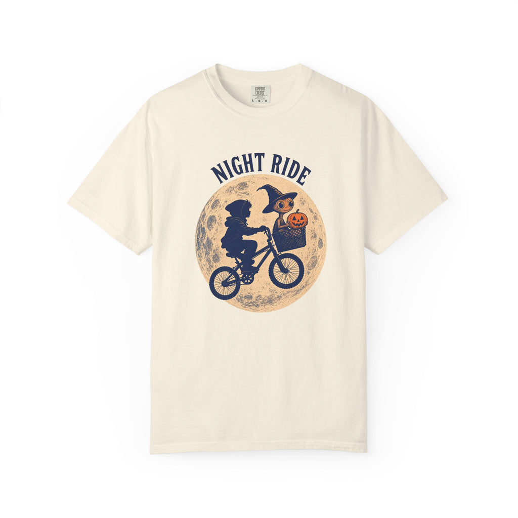 Night Ride T-shirt in Ivory, front view