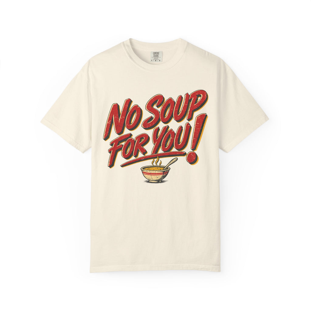No Soup For You Diner T-shirt in Ivory, front view