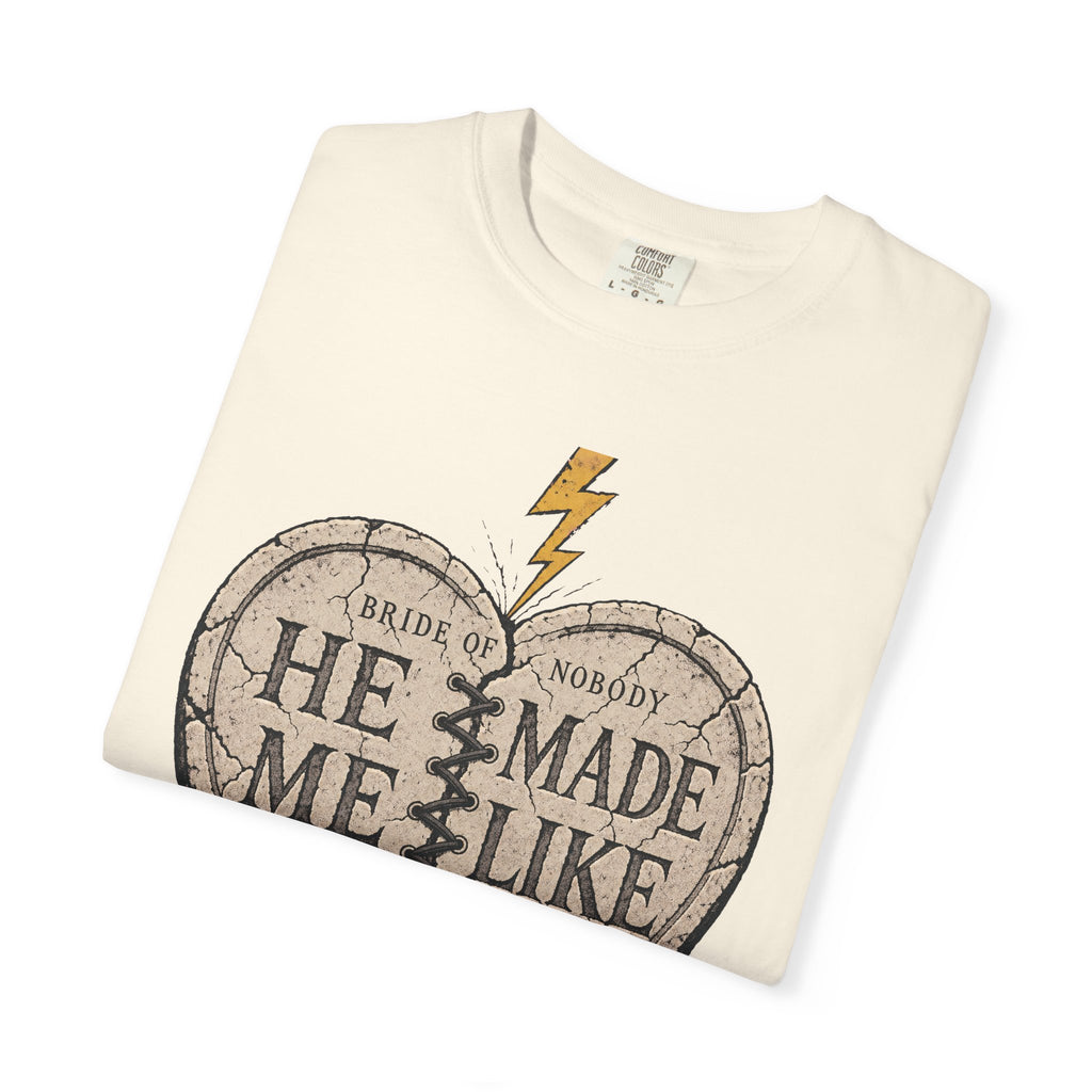 Bride of Nobody T-shirt in Ivory, folded view