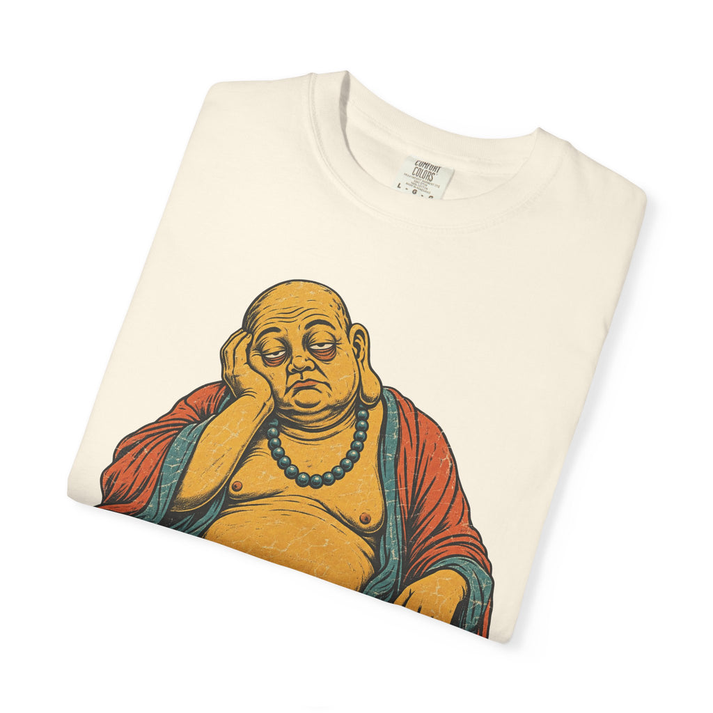 Tired Buddha T-shirt in Ivory, folded view