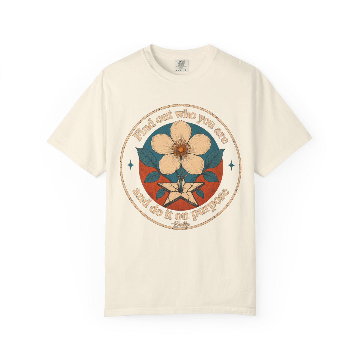 Find Out Who You Are T-shirt in Ivory, front view