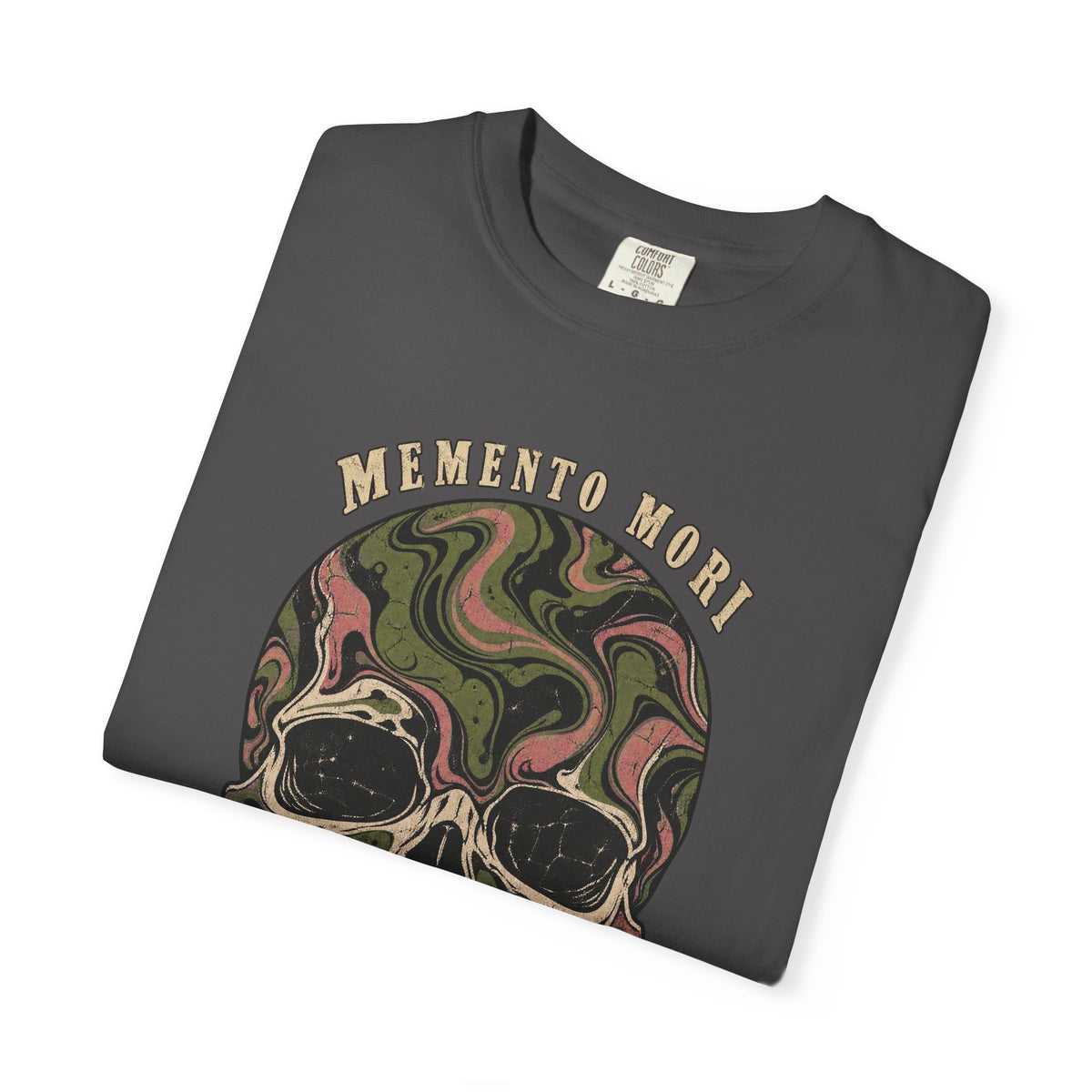 Comfort Colors® Memento Mori T-Shirt, Funny Vintage Philosophy Skull