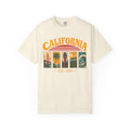 California Postage Stamp T-shirt in Ivory, front view