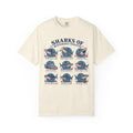 Sharks Of Questionable Character T-shirt in Ivory, front view