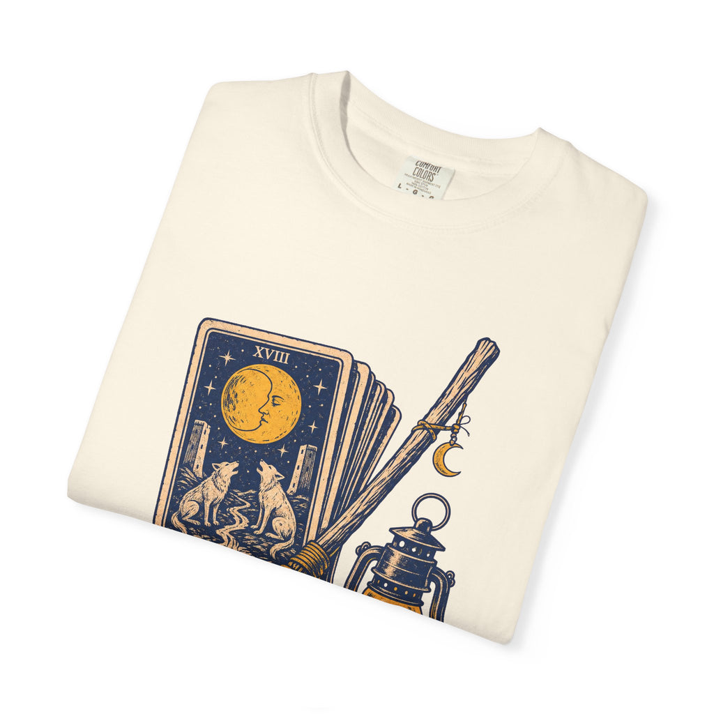Ride or Curse T-shirt in Ivory, folded view