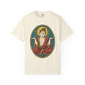 Buddha Shrug T-shirt in Ivory, front view