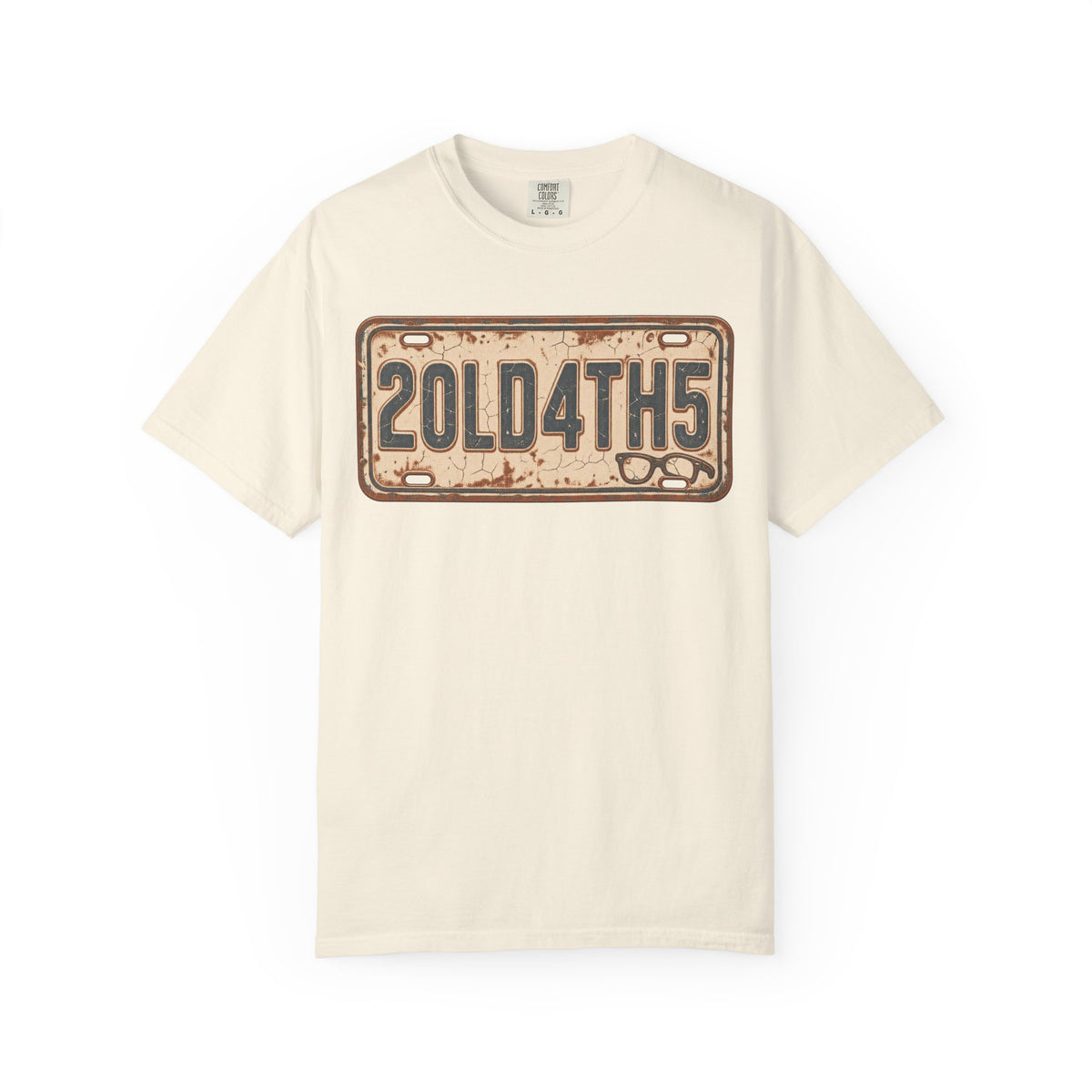 Too Old For This T-shirt in Ivory, front view
